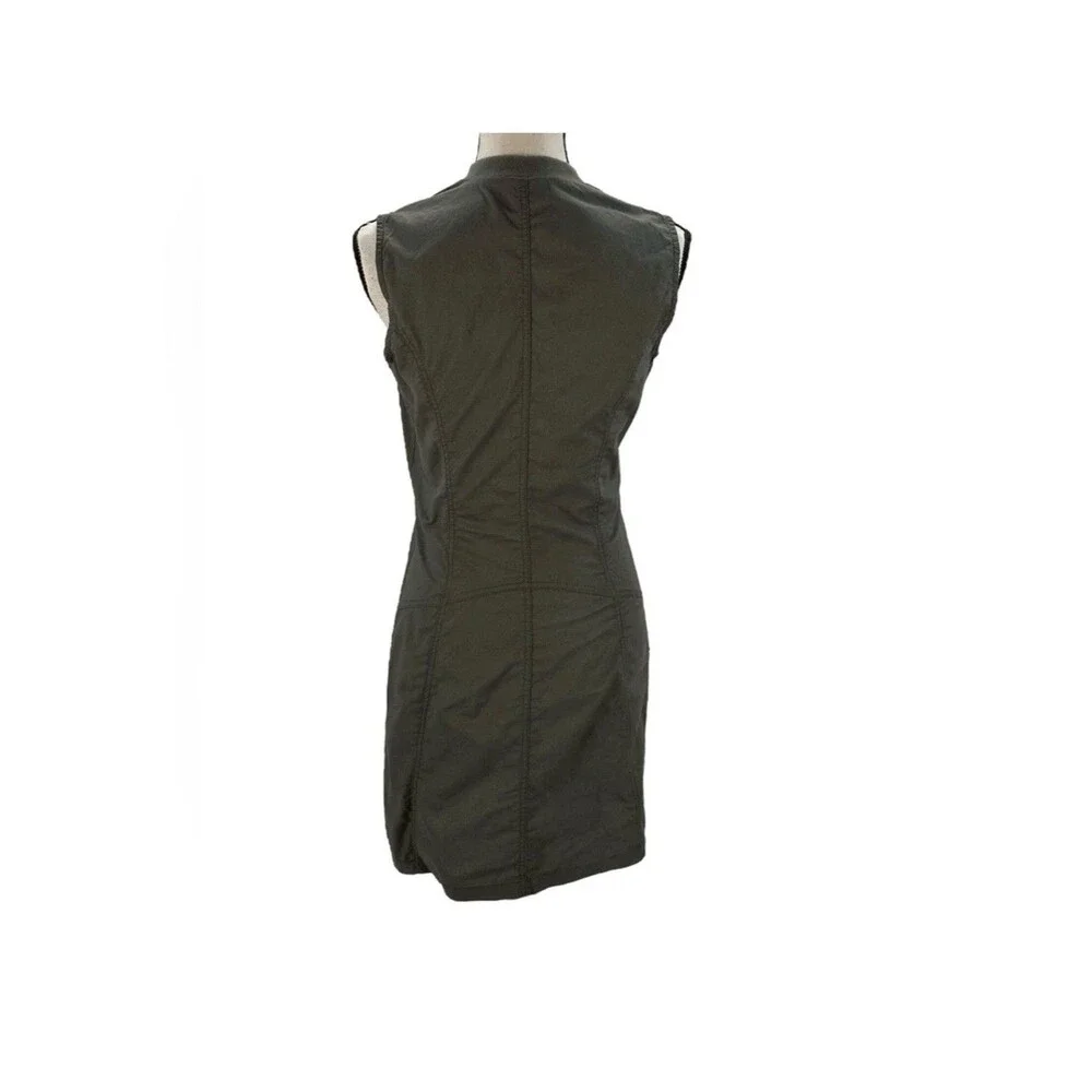 Bench Sleeveless Zip Front Lightweight Mini Dress Dark Grey Size Small - Picture 2 of 8